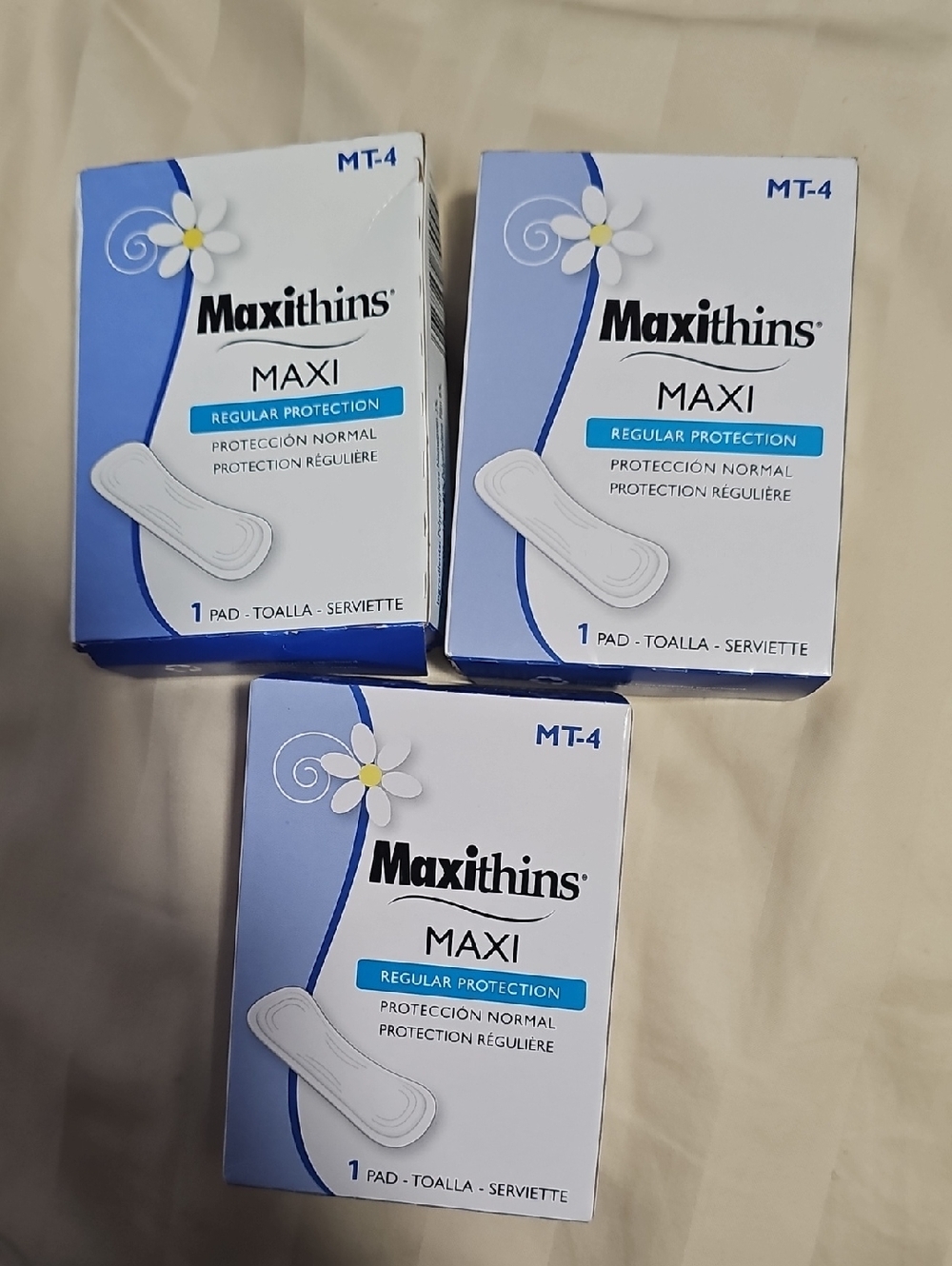 Three Maxi Regular Protection Pad – Blue SEALED